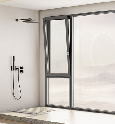 Wetterbeständige, neigungssichere, drehbare Aluminiumfenster mit Sicherheitsschutz