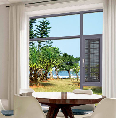 Wetterbeständige, neigungssichere, drehbare Aluminiumfenster mit Sicherheitsschutz