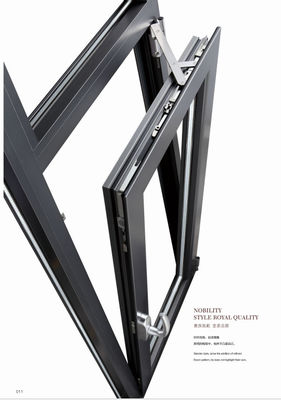 Anpassungsfähige Aluminium-Tilt- und Drehfenster schalldicht mit isoliertem Glas