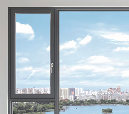 Isolierte Aluminium-Kanten- und Drehfenster