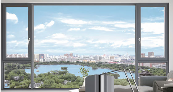 Isolierte Aluminium-Kanten- und Drehfenster