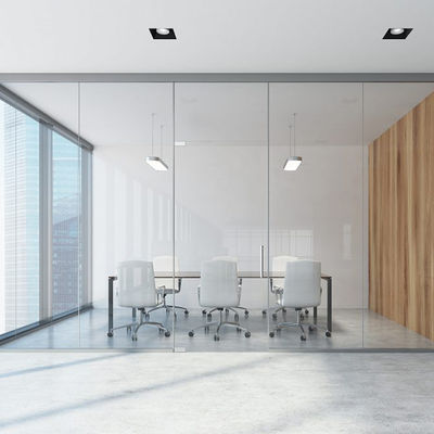 Flexible Glas-Trennwände Aluminiumrahmen Schalldichte Büroverdeile