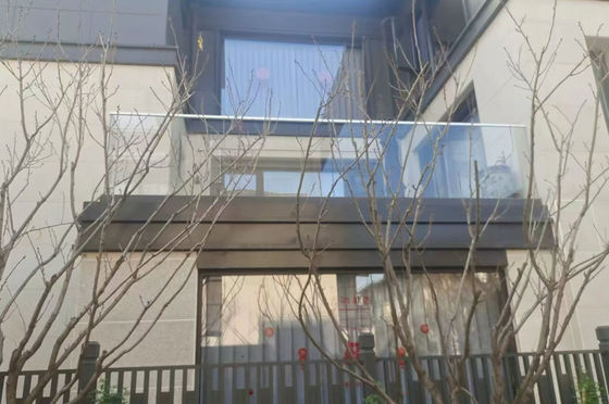 Balkon Aluminium U-Kanal Glasgeländer Nachhaltige U-Kanal Balustrade