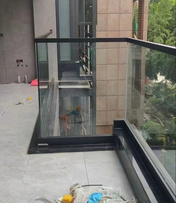 Versatile Aluminium-U-Kanal-Glasgeländer Innenraum-Aluminium-Glasbalustrade