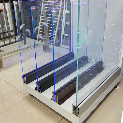Flexible Aluminium-U-Kanal-Glasgeländer, Außenrahmenlose Glasbalustrade