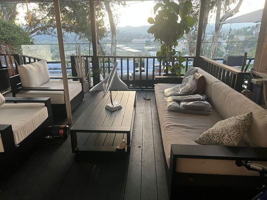 Deck-Rahmenlose U-Kanal Glasgeländer Pulverbeschichtung für Wohnraum