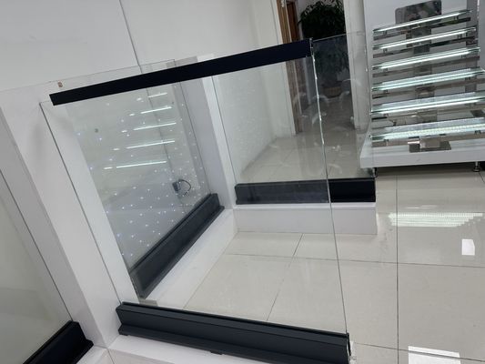 Aluminium-U-Kanal-Glasbalustrade Wetterbeständig für den Außenbereich