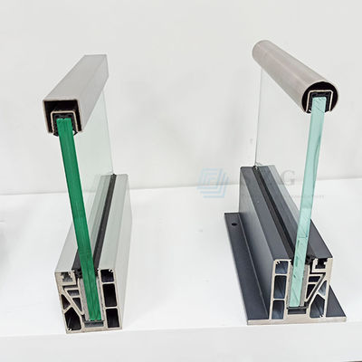 Aluminium-U-Kanal-Glasbalustrade Wetterbeständig für den Außenbereich