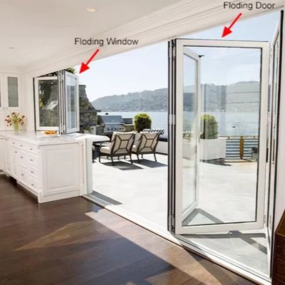 Temperaturkontrolle Schalldämmung Fenster mit angepasster Glasdicke Aluminium-Edelstahl-Glas