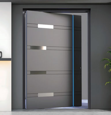 angepasste Aluminiumlegierung Drehschraubeneingangstür Schwerlastglas Drehtür