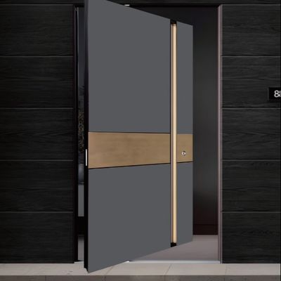 angepasste Aluminiumlegierung Drehschraubeneingangstür Schwerlastglas Drehtür