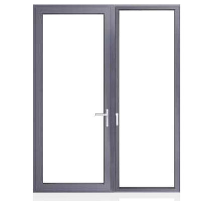 Schlafzimmer Doppelgehärtetes Glas Aluminiumrahmen Glastür mit Pulverbeschichtung Oberflächenveredelung