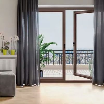 Aluminium-Swing-Tür mit Broken Bridge Design für Schalldämmung und Aluminiumlegierung 6063-T5 Rahmen