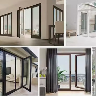 Schleusen-Typ Schleusen-Schleusen-Schleusen-Schwingtüren aus Aluminium für gewerbliche und Wohnräume