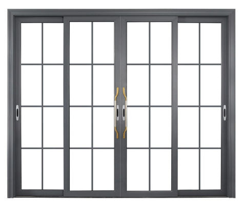 Große moderne interne verriegelbare Akkordeon schwarze Glasschiebetür kundenspezifische Doppelglastüren