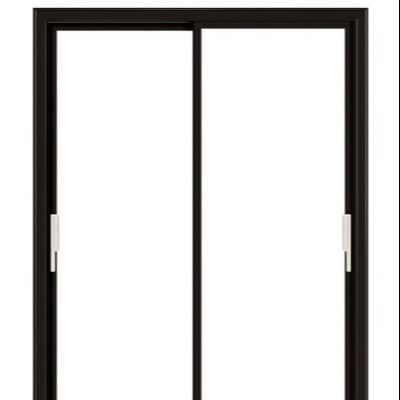 Große moderne interne verriegelbare Akkordeon schwarze Glasschiebetür kundenspezifische Doppelglastüren