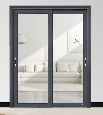 Wohnung oder Wohnraum Aluminium Schiebetür mit modernem Design Stil Öl Rauchverhütung Funktion