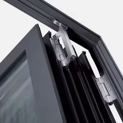 Kommerzielle Aluminiumklapptür mit mehrpunktischer Verriegelung mit geringen Wartungs- und Sicherheitsmerkmalen