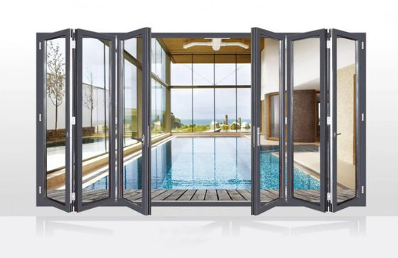 Isolierte Glas-Aluminium-Zweifach-Außentüren für gewerbliche Gebäude