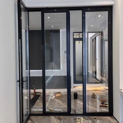 Slimline Aluminium-Zweifachtüren Innenbereich Balkon Klappbare Schiebetüren