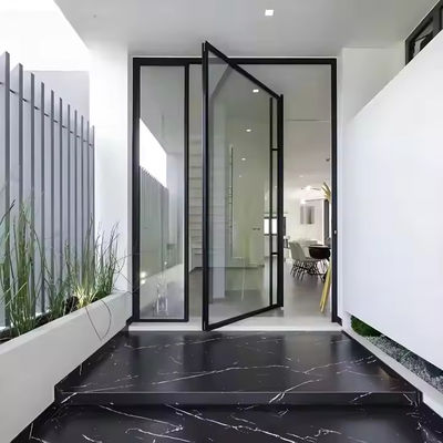 Aluminiumrahmen-Glas-Pivot-Tür mit EPDM-Gummidichtstreifen für Kundenzufriedenheit