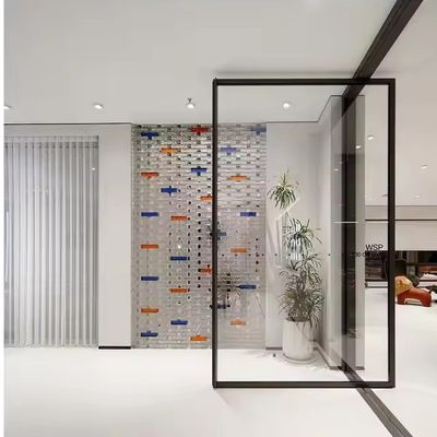 Edelstahl-Innen-Aluminium-Schraubtür mit klarem Glas und 1,8 mm Rahmendicke