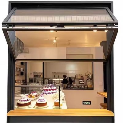 Aluminiumklappbare Fenster mit Schalldämmung Doppelverglasung und festes gehärtetes Glas