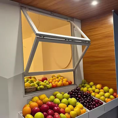 Aluminiumklappbare Fenster mit Schalldämmung Doppelverglasung und festes gehärtetes Glas