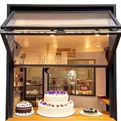 Aluminiumklappbare Fenster mit Schalldämmung Doppelverglasung und festes gehärtetes Glas