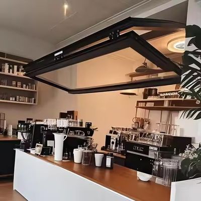 Aluminiumklappbare Fenster mit Schalldämmung Doppelverglasung und festes gehärtetes Glas