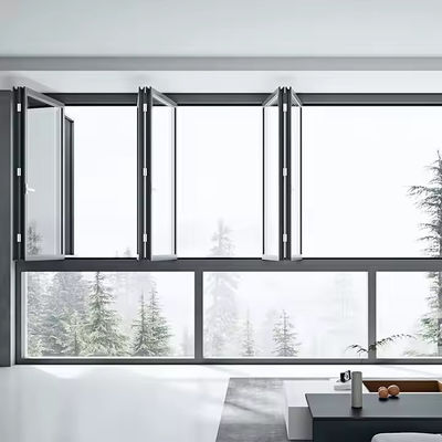 Gewerbliche Hurrikansicherung Bifold-Fenster mit EDPM-Gummiband-Fensterdichtung und Hardware
