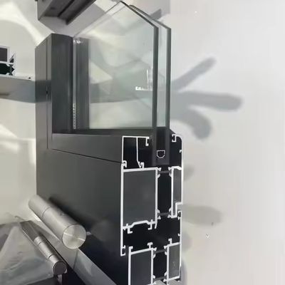 Faltfenster aus Aluminium im modernen Stil mit isoliertem gehärtetem Glas und individueller Glasdicke
