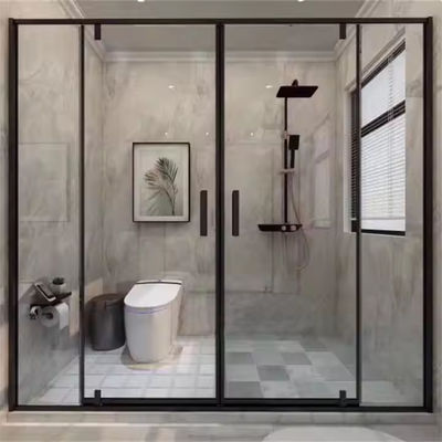 Wasserdicht, leicht zu reinigen, Glas-Dusche-Schirm-Tür mit schmalem Rahmen