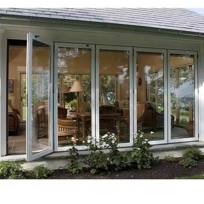 Schwerlastweiße Aluminium-Glas-Zweifach-Patio-Schiebetür