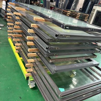 Doppelverglasete transparente Glastür Schwerlast-Wärmeisolierte Bi-Fold-Tür