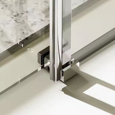 Aluminium-Innenraum Badezimmertür-Gehäuse Aluminium-Dusch-Schnitt mit gehärtetem Glas