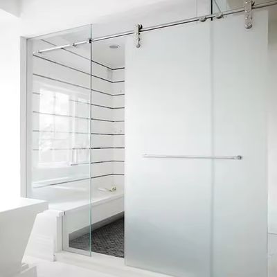 Innere Glastrenntür mit 1,4 mm Profildicke Frostglas und 50 Jahre Lebensdauer