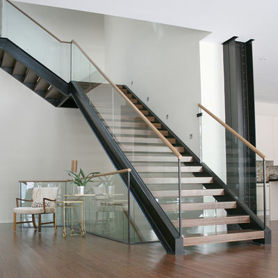 Aluminium U-Profil Kanal Glas Klemme Treppen Handlauf Geländer mit oberem Schienenrahmen