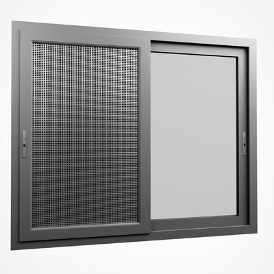 Doppelt verglastes Schiebefenster mit Aluminiumlegierungsrahmen und Isolierglas für eine Lebensdauer von 50 Jahren