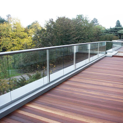 Glasbalustraden-Handgleis-Gittersystem mit 12 Aluminium-U-Kanal-Profil