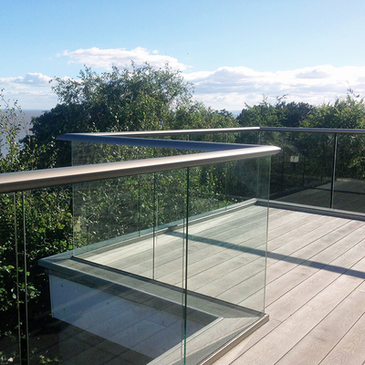 Glasbalustraden-Handgleis-Gittersystem mit 12 Aluminium-U-Kanal-Profil