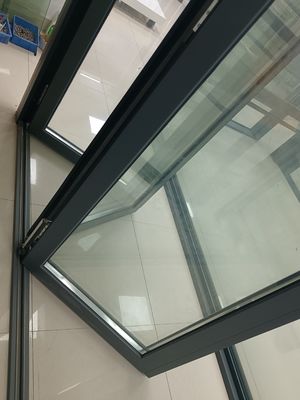 Gehärtetes Glas Aluminium-Zweifach-Patio-Türen mit thermischem Bruchprofil