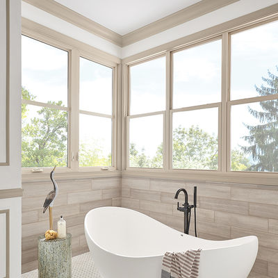 Schalldichtes, energieeffizientes Schwingfenster aus Aluminium mit 10-jähriger Garantie und doppelt verglastem Glas