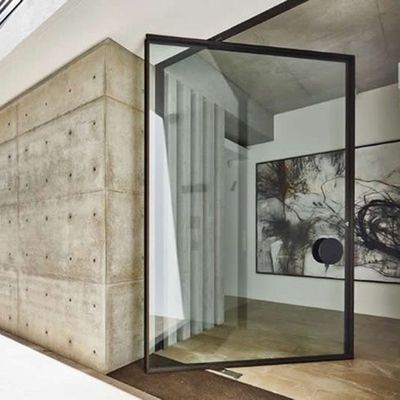 angepasste Aluminiumlegierung Drehschraubeneingangstür Schwerlastglas Drehtür