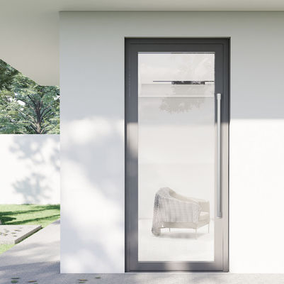 Schlafzimmer Doppelgehärtetes Glas Aluminiumrahmen Glastür mit Pulverbeschichtung Oberflächenveredelung