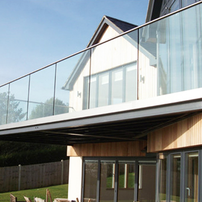 Glasbalustraden-Handgleis-Gittersystem mit 12 Aluminium-U-Kanal-Profil